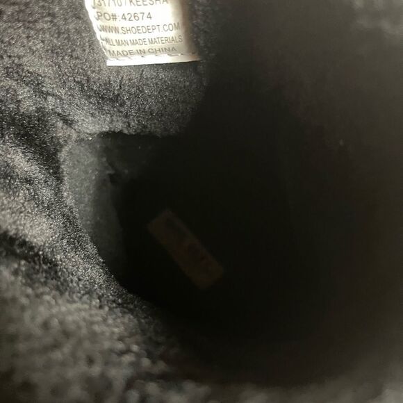 ENCORE Keesha Rhinestones mid calf slip on boots size 9.5 M - Picture 9 of 10